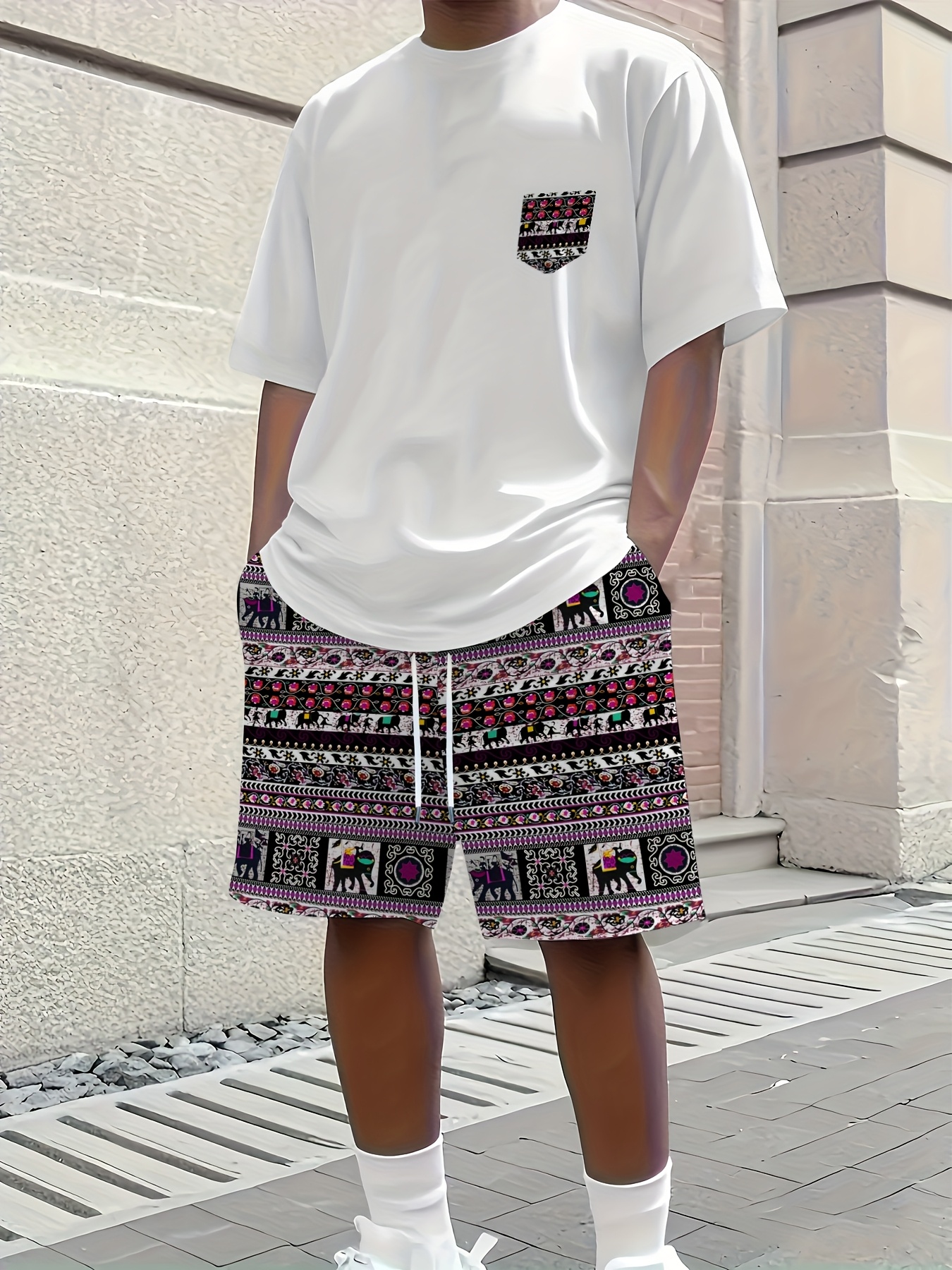 Ethnic Fashion In - 2026 Summer New Men's Short-Sleeved Set