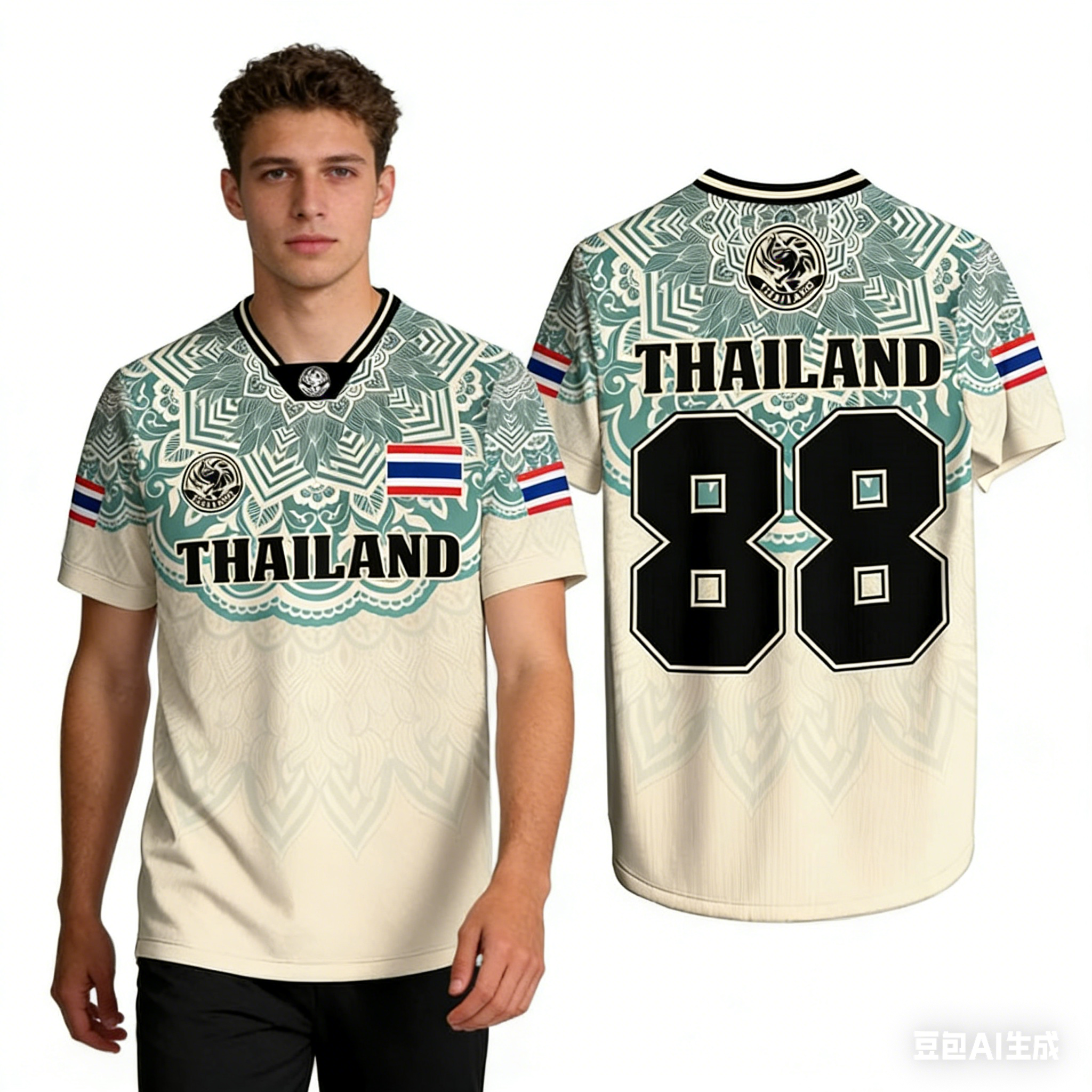 Thai Silk Blouse - Free Customization Men And Women Elephant