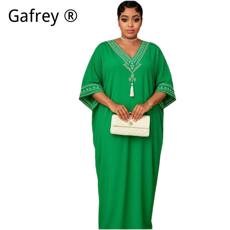 Middle Eastern Printed Abaya W - Ethnic Gown ulasan dan harga