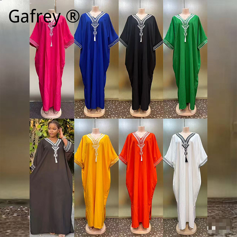 Middle Eastern Printed Abaya W - Ethnic Gown ulasan dan harga