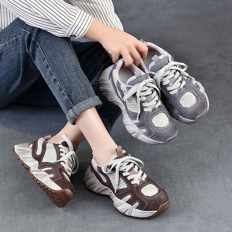 4.5cm Air Mesh Suede Genuine L - Ethnic Fashion In ulasan dan harga