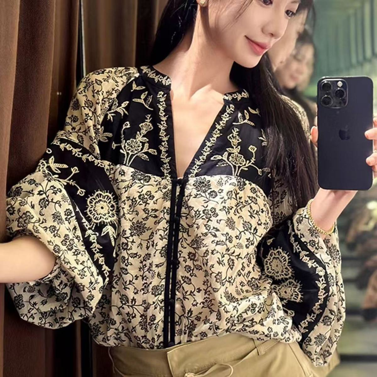 2026 Early Autumn Top Fashion  - Ethnic Fashion For Ladies ulasan dan harga