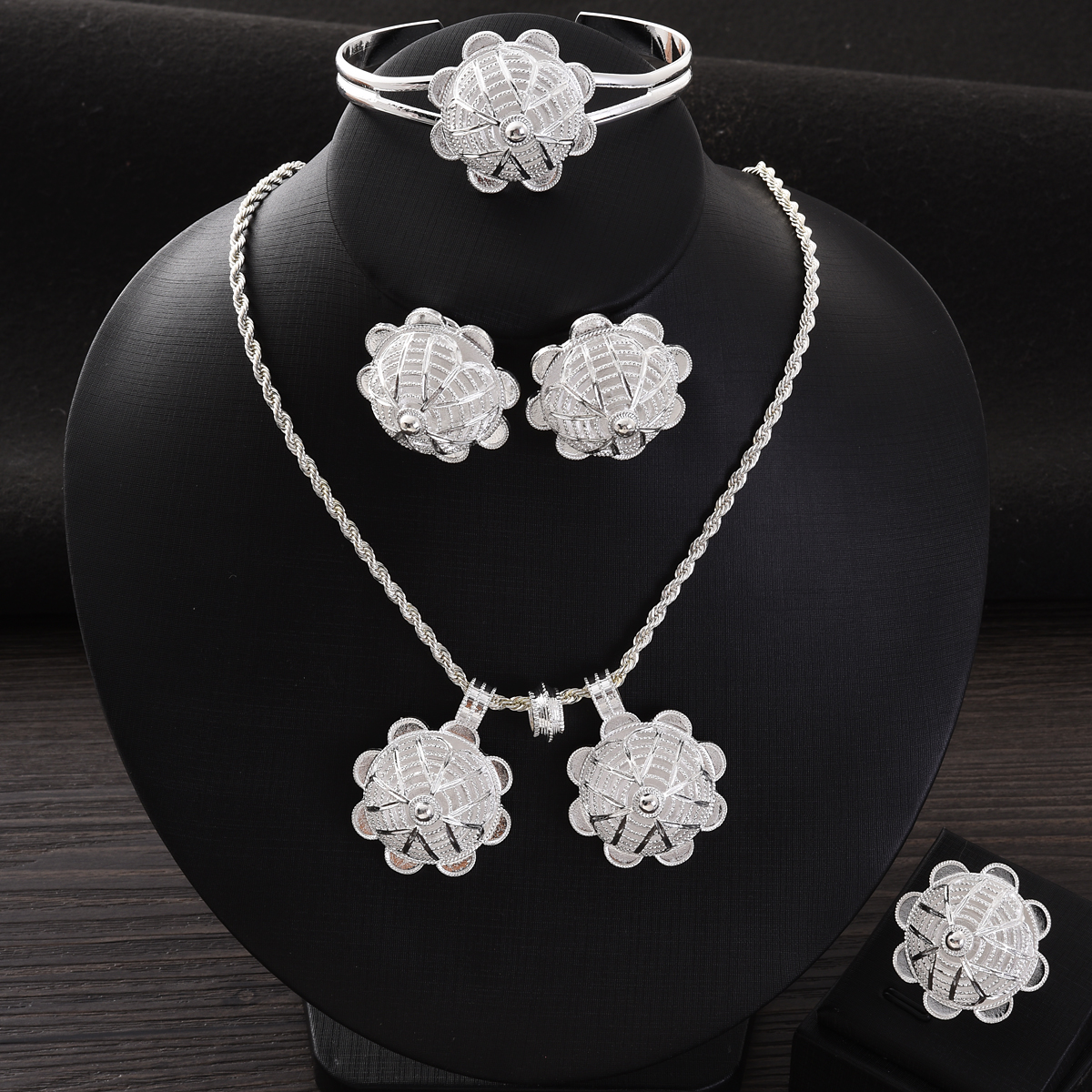 Africa Silver Color Jewelry Ac - Ethnic Fashion In Dubai ulasan dan harga