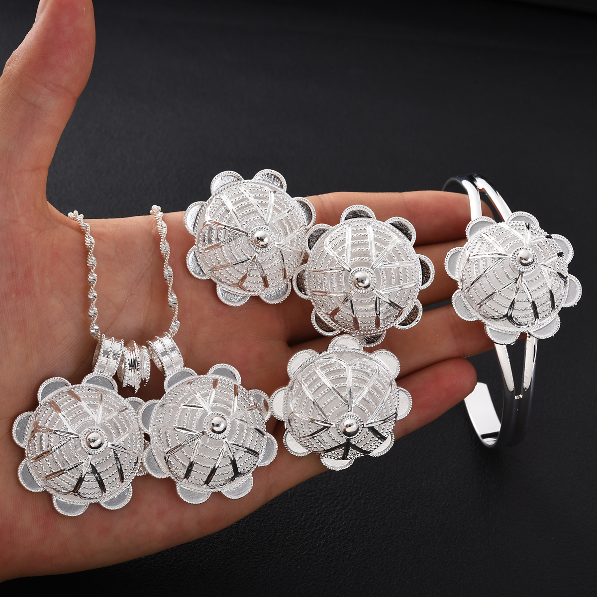 Africa Silver Color Jewelry Ac - Ethnic Fashion In Dubai ulasan dan harga