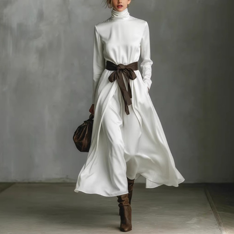 Autumn Elegant High Collar Sol - Ethnic Gown ulasan dan harga