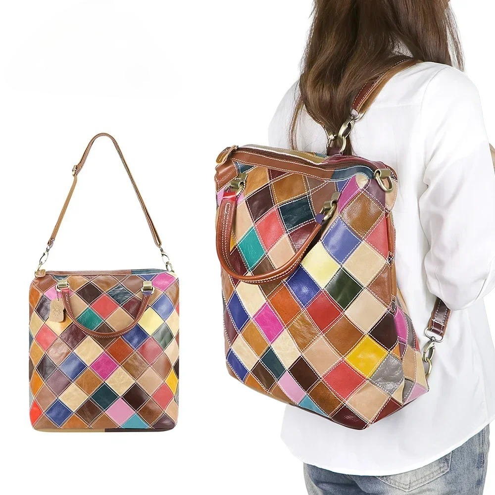 Luxury Genuine Leather Backpac - Urban Ethnic Fashion ulasan dan harga