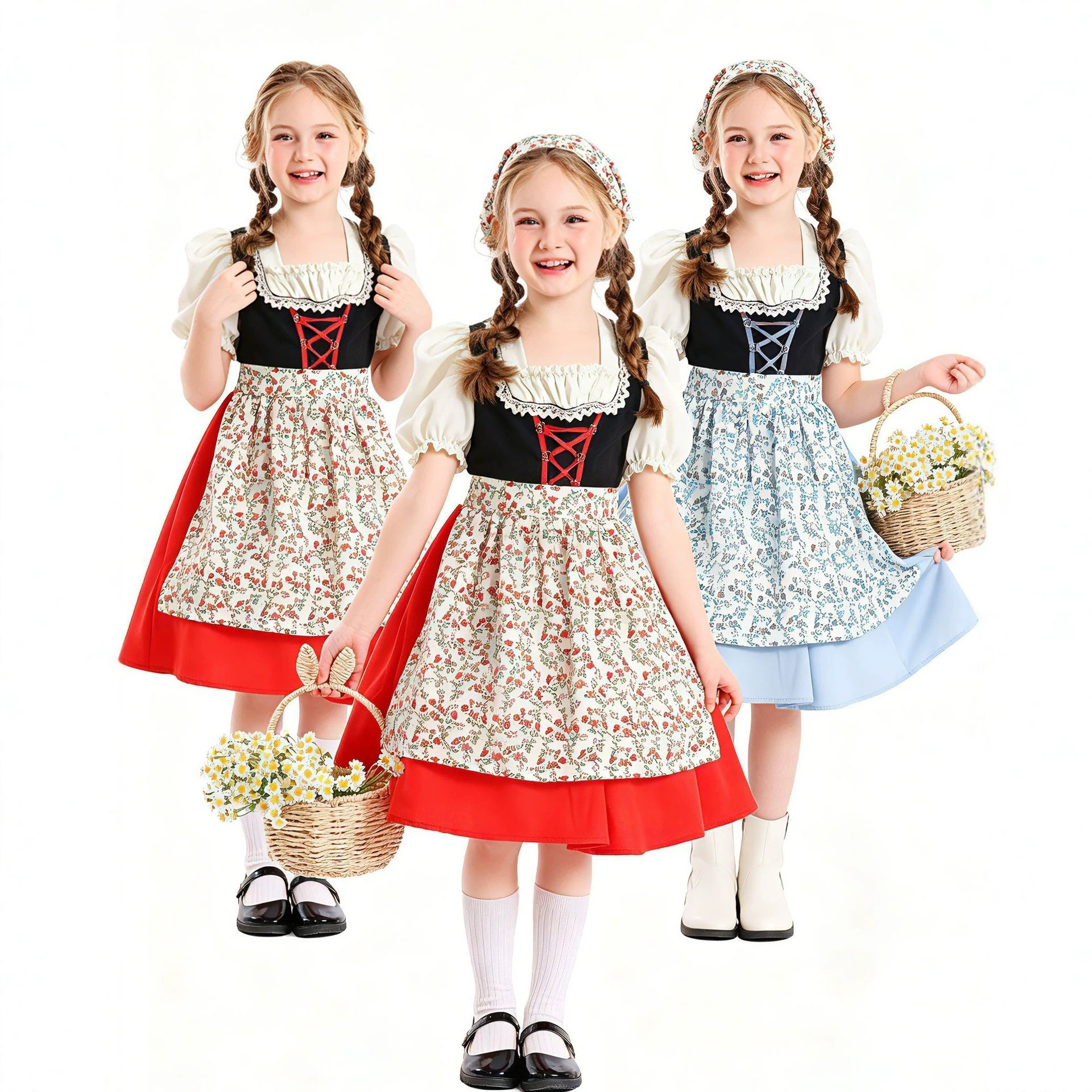Children's Bavarian Farmhouse  - Ethnic Fashion Dress ulasan dan harga