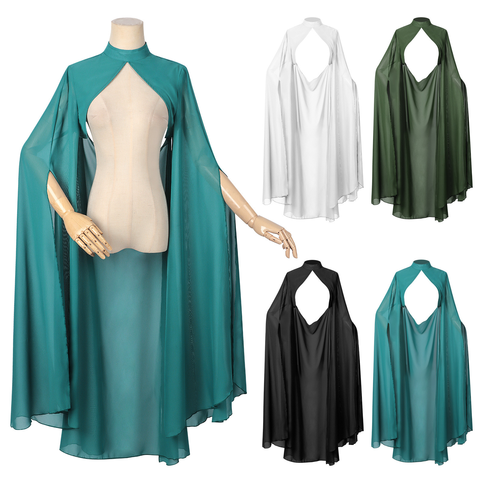 Ladies Green Chiffon Shawl Got - Ethnic Fashion For Ladies ulasan dan harga