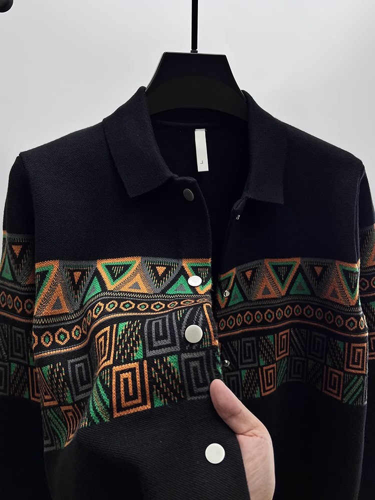 Fashionable Men's Knitted Card - Urban Ethnic Fashion ulasan dan harga