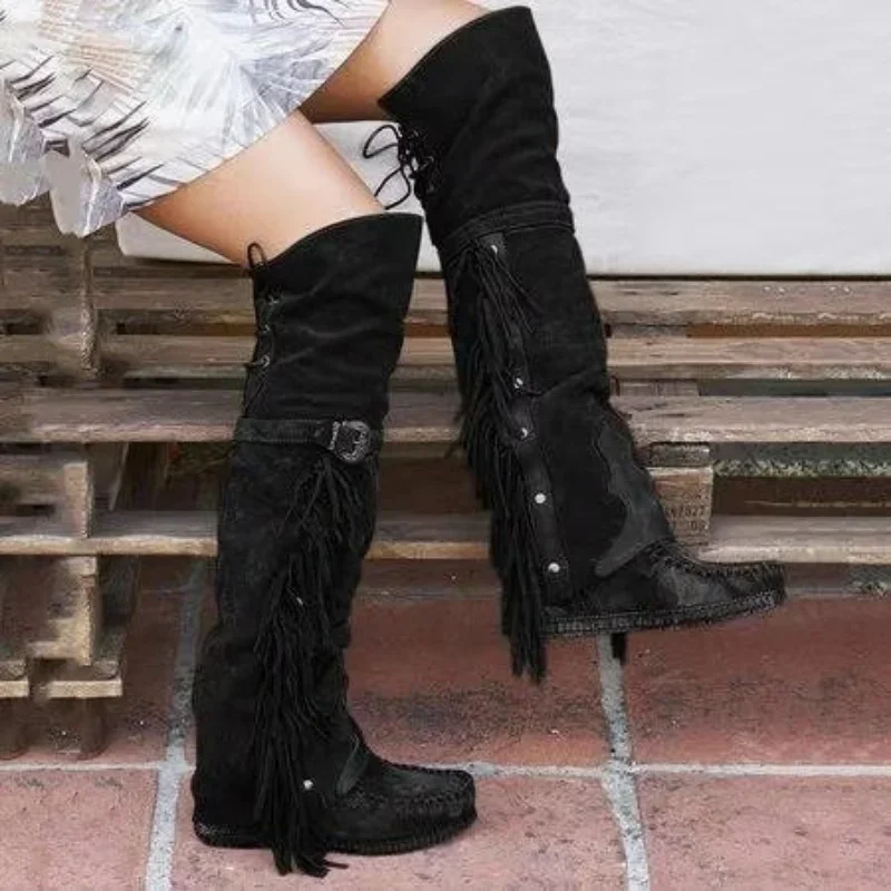Fashion Bohemia Knee-length Wo - Ethnic Fashion In ulasan dan harga