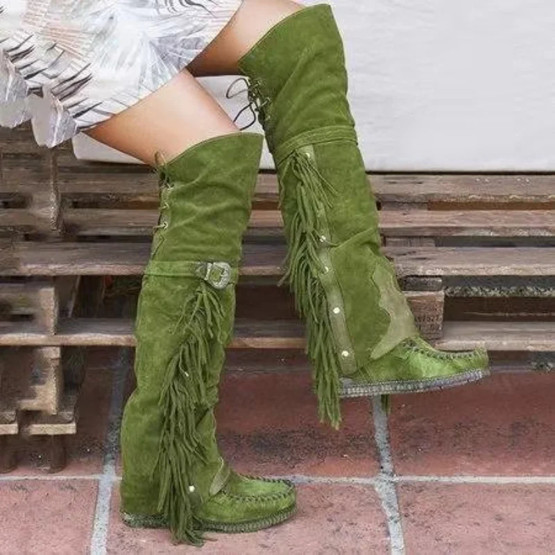 Fashion Bohemia Knee-length Wo - Ethnic Fashion In ulasan dan harga