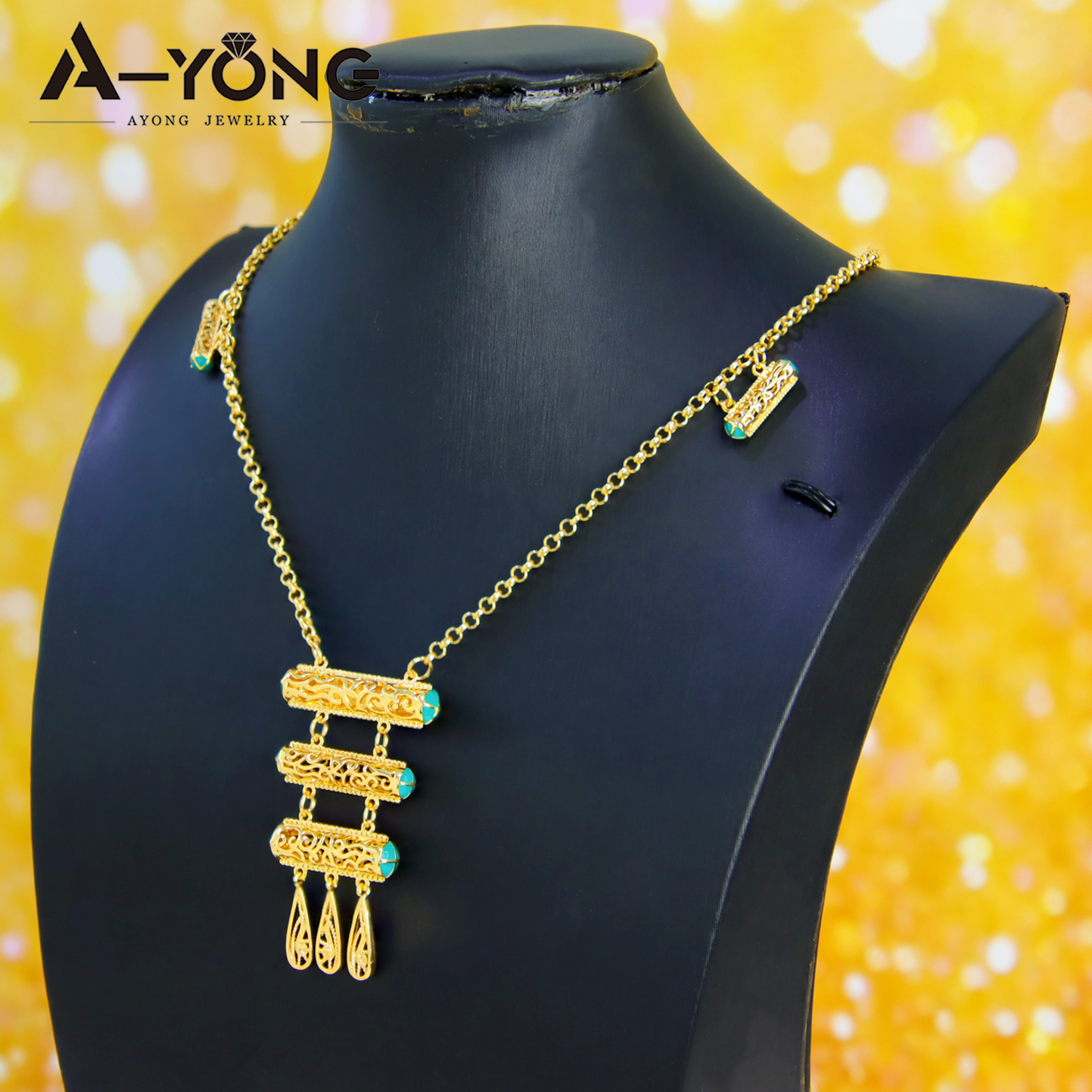 Ethiopia Gold Plated Bridal Je - Ethnic Fashion In Dubai ulasan dan harga