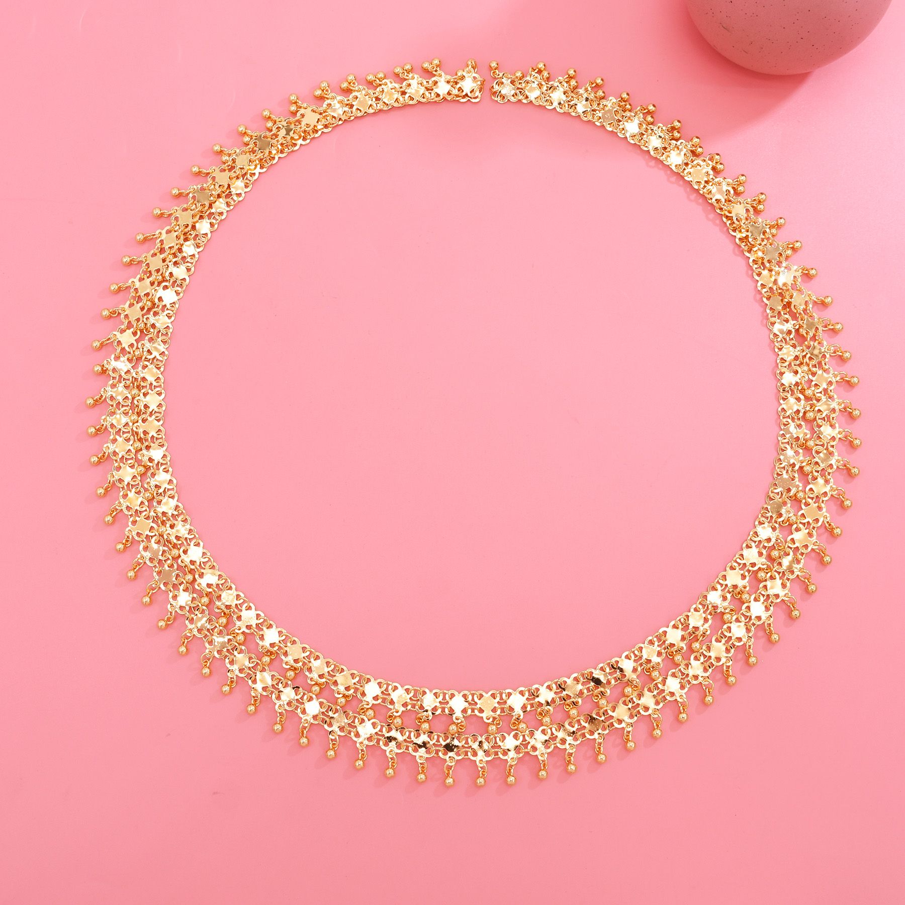 Golden Beads Tassel Shoulder C - Ethnic Fashion In Dubai ulasan dan harga