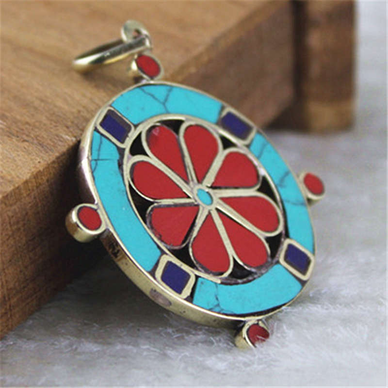 Vintage Flower Pendants Double - Ethnic Fashion Com ulasan dan harga