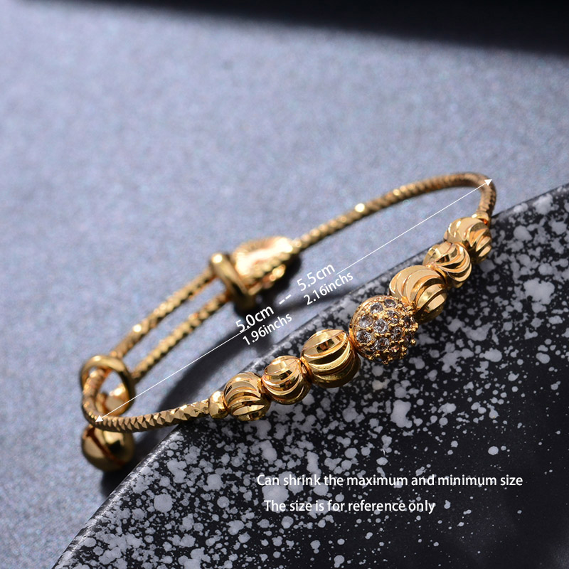 24K 4pcs Ethnic Bead Gold Colo - Ethnic Fashion In Dubai ulasan dan harga