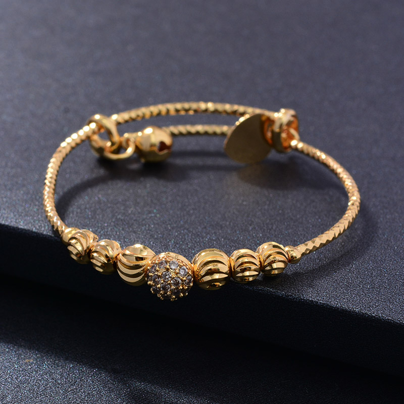 24K 4pcs Ethnic Bead Gold Colo - Ethnic Fashion In Dubai ulasan dan harga