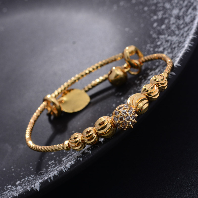 24K 4pcs Ethnic Bead Gold Colo - Ethnic Fashion In Dubai ulasan dan harga