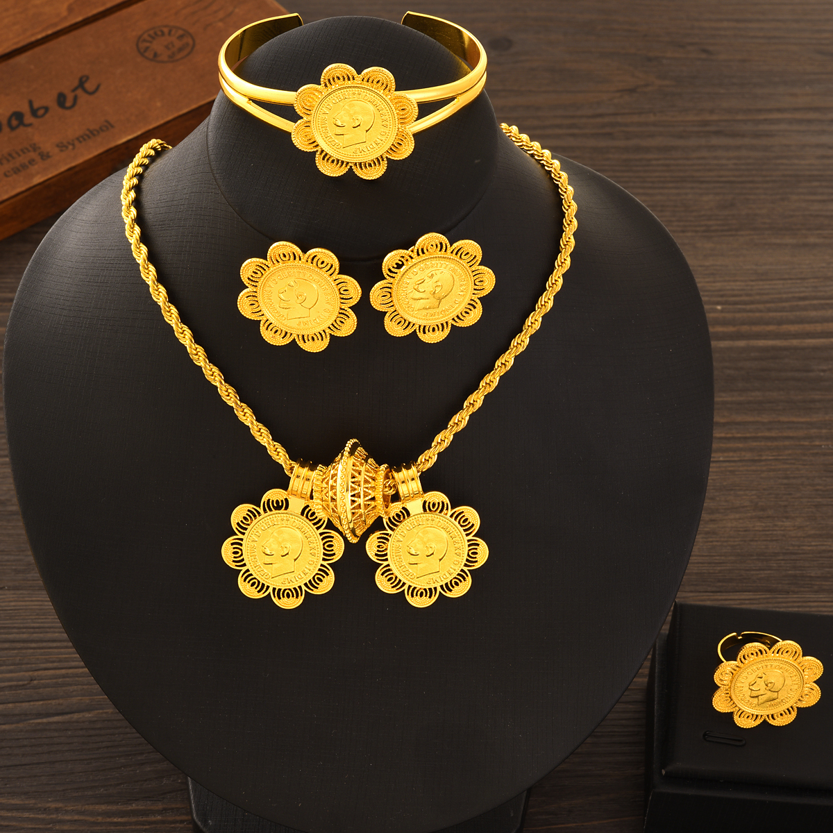 Dubai 24k Gold Plated Double P - Ethnic Fashion In Dubai ulasan dan harga