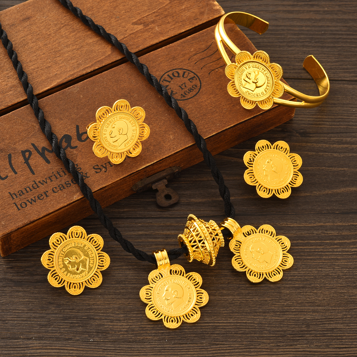 Dubai 24k Gold Plated Double P - Ethnic Fashion In Dubai ulasan dan harga