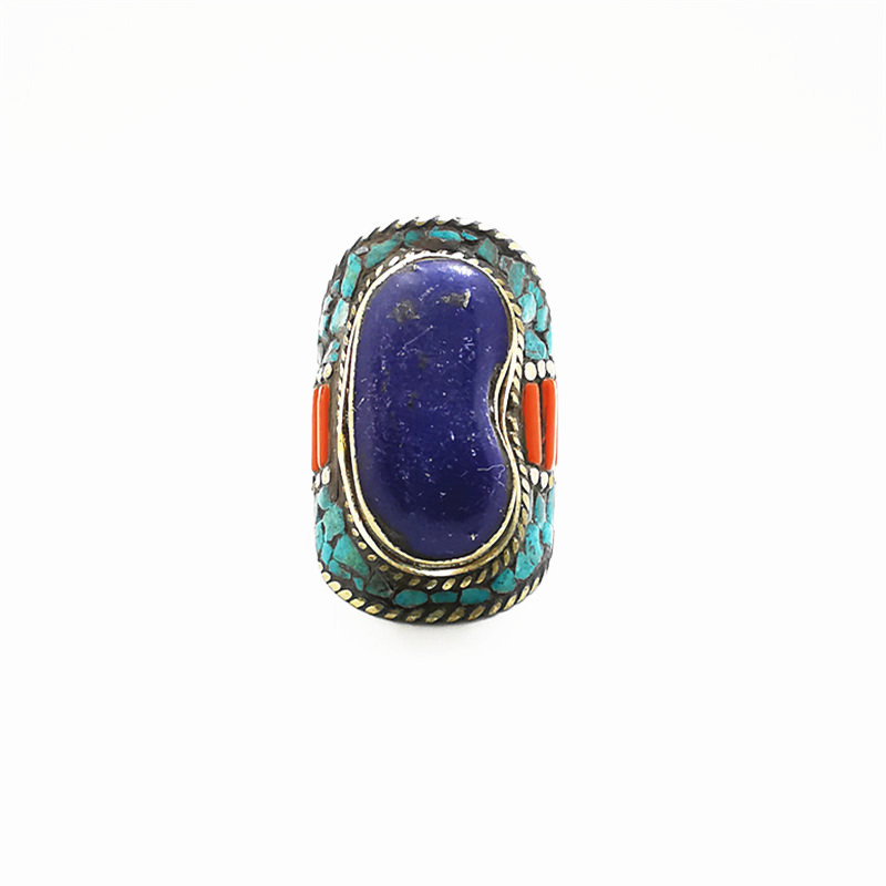 Tibetan Big Rings for Man Whit - Ethnic Fashion Com ulasan dan harga