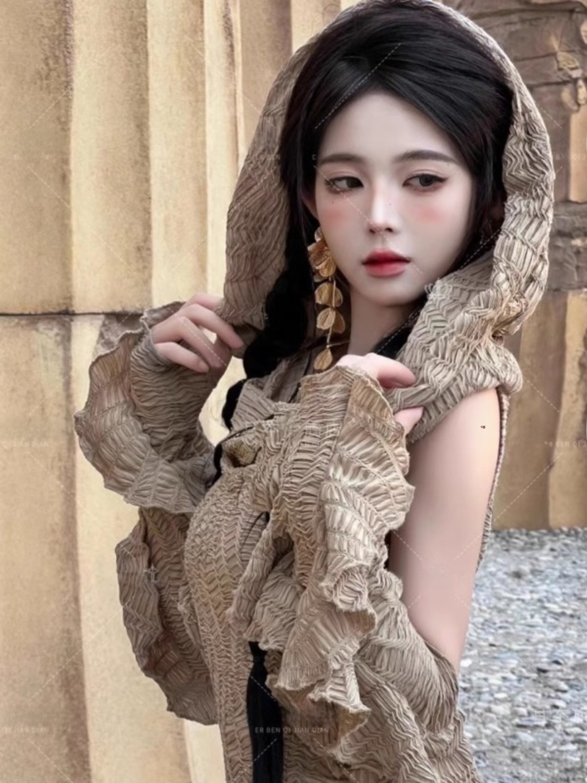 Desert  Themed Long Dress Wome - Ethnic Fashion Dress ulasan dan harga