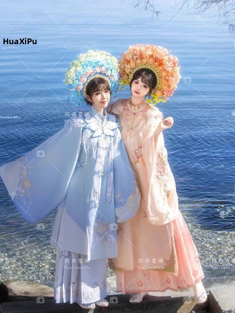 Xunpu Girl's Ming Dynasty Hanf - Ethnic Fashion For Ladies ulasan dan harga