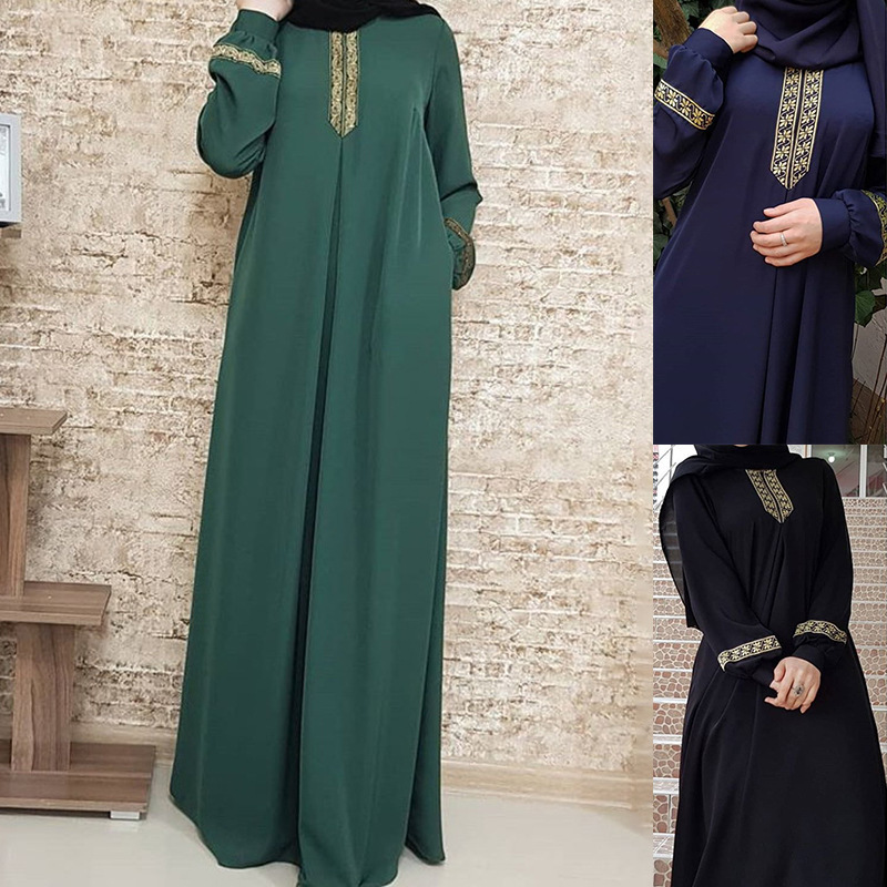 Muslim Ethnic Style Print Abay - Ethnic Fashion In Dubai ulasan dan harga