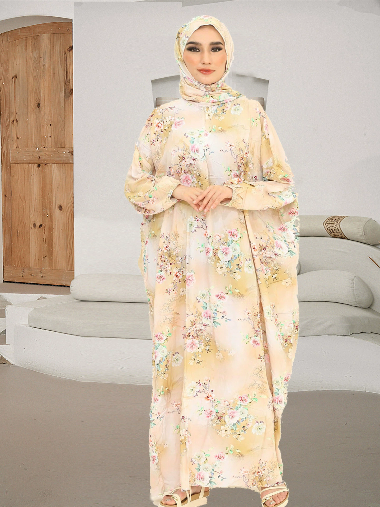 New Dubai plus size women's cl - Ethnic Gown ulasan dan harga