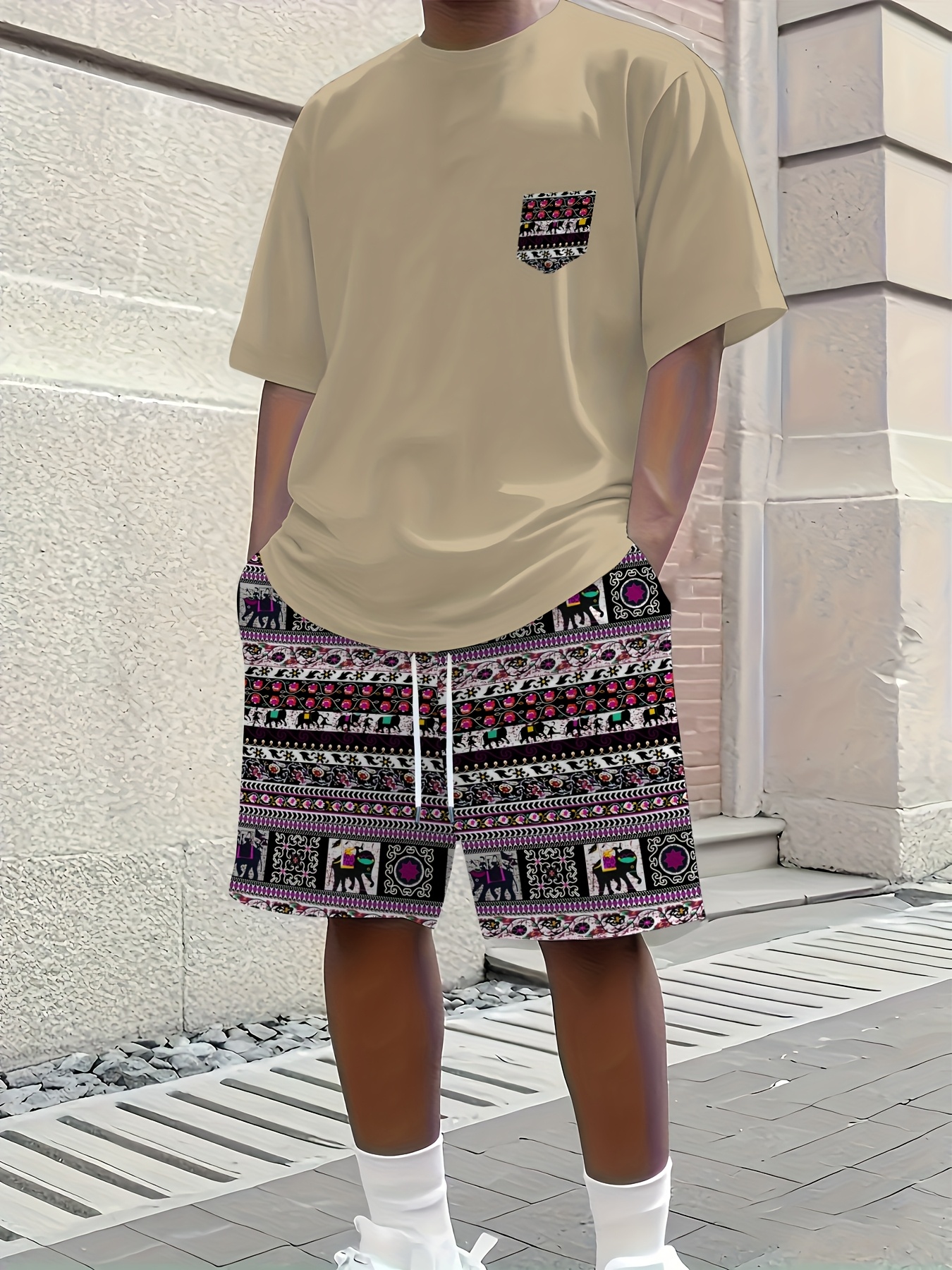 2026 Summer New Men's Short-Sl - Ethnic Fashion In ulasan dan harga