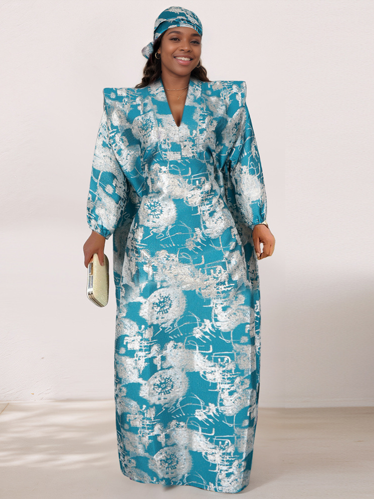 Loose Fit Shiny African Women' - Ethnic Gown ulasan dan harga