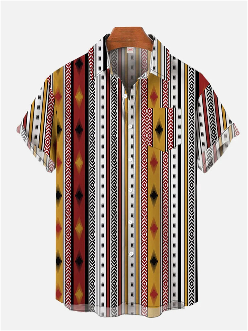 Retro men's linen shirt with e - Fashion Ethnic Wear For Men ulasan dan harga