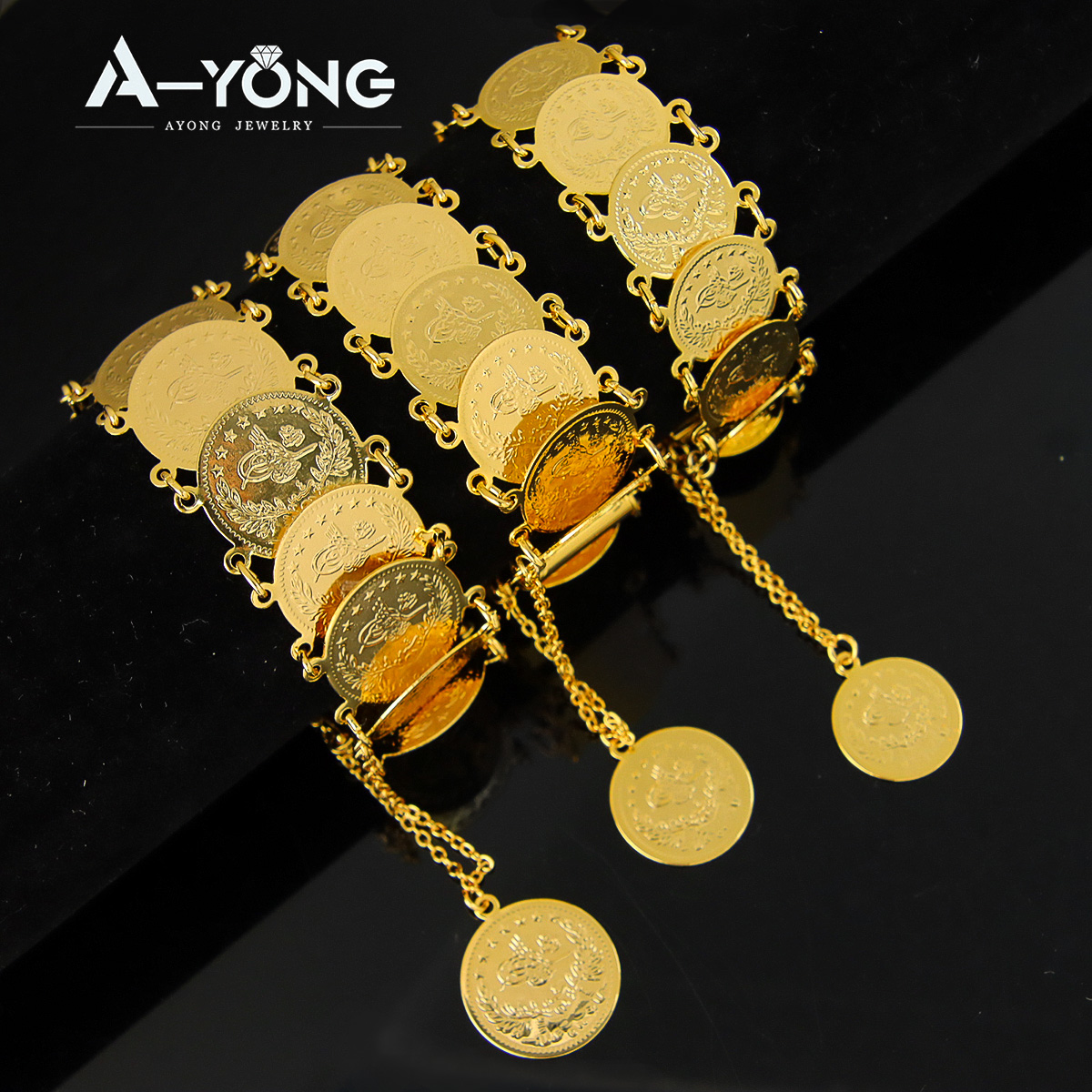 Turkish Coins Bracelet 21k Gol - Ethnic Fashion In Dubai ulasan dan harga