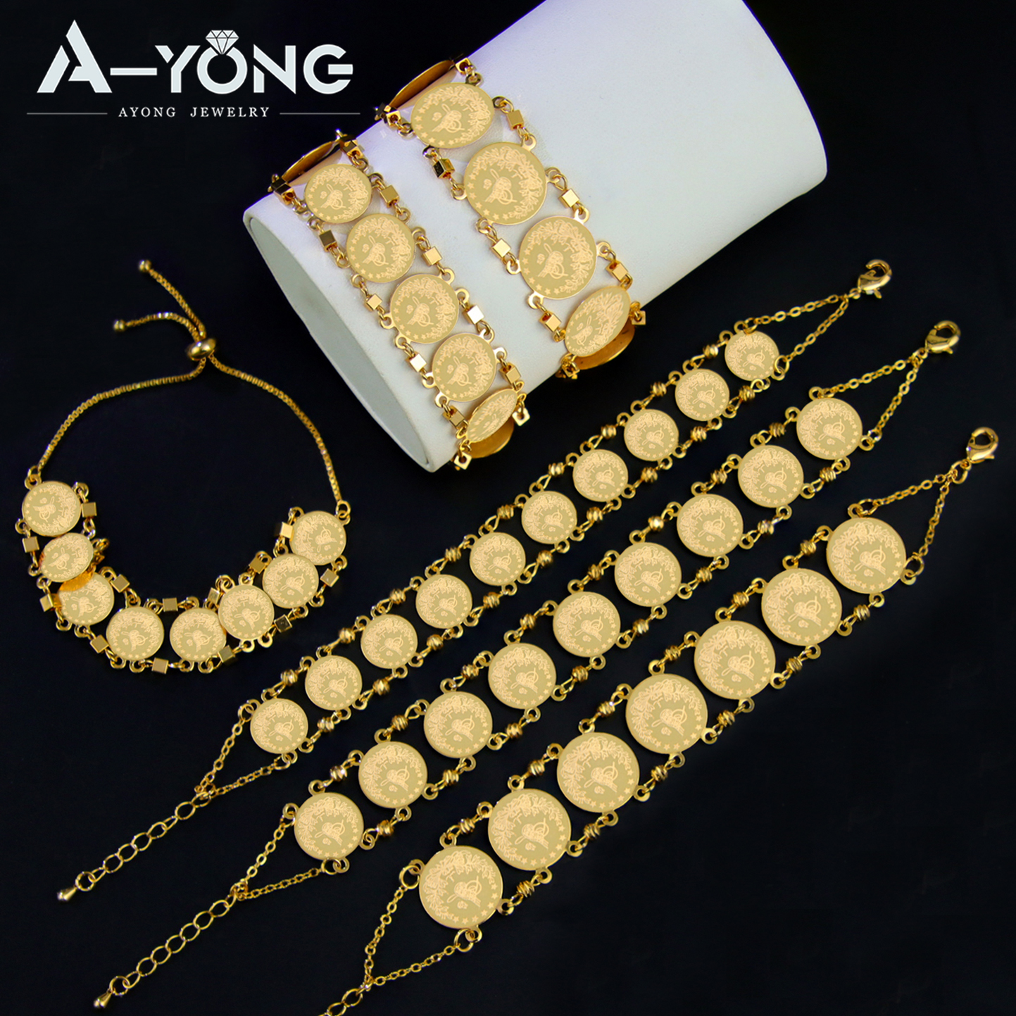 Turkish Coins Bracelet 21k Gol - Ethnic Fashion In Dubai ulasan dan harga