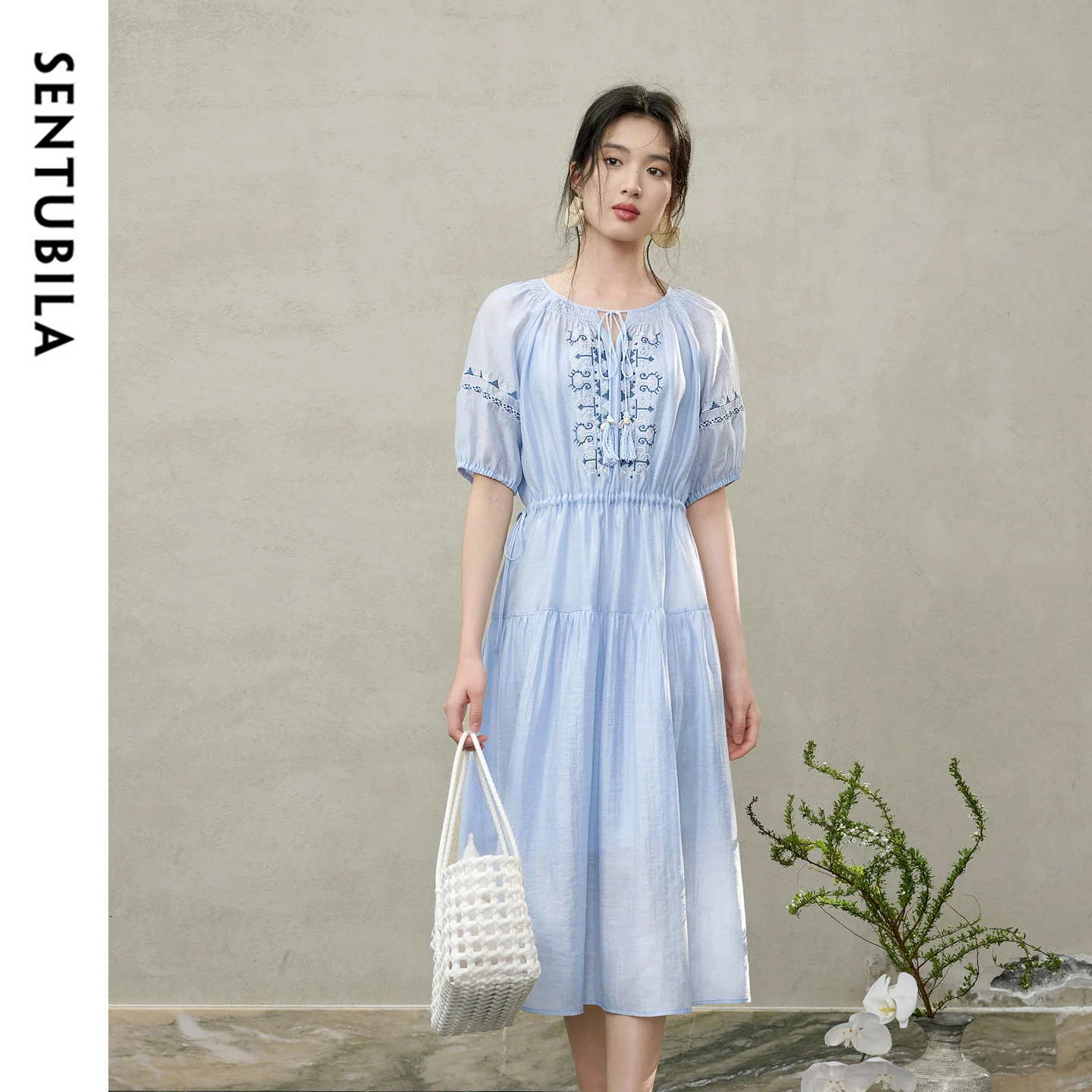 SENTUBILA Women's Boho Two-Pie - Ethnic Fashion Dress ulasan dan harga