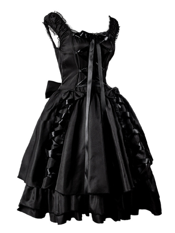 Black Lolita Dress Halloween C - Ethnic Gown ulasan dan harga