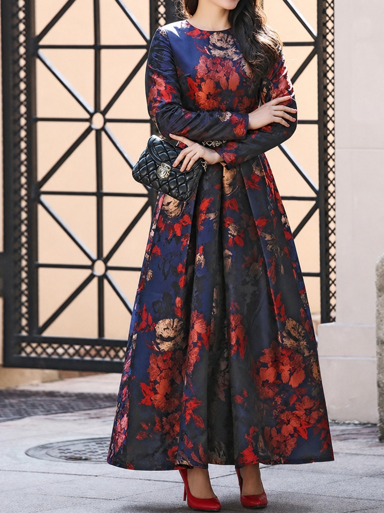 DEVCHATA Plus Size Women Vinta - Ethnic Fashion Dress ulasan dan harga