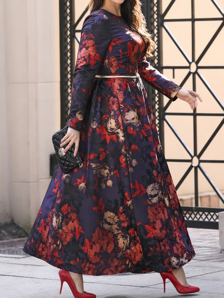DEVCHATA Plus Size Women Vinta - Ethnic Fashion Dress ulasan dan harga