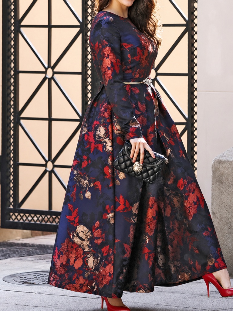 DEVCHATA Plus Size Women Vinta - Ethnic Fashion Dress ulasan dan harga