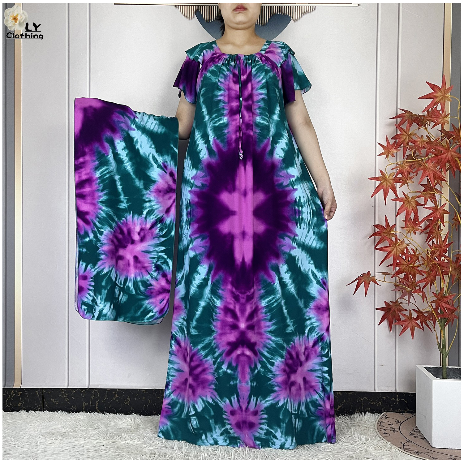 2025 Muslim Cotton Abayas Shor - Ethnic Gown ulasan dan harga