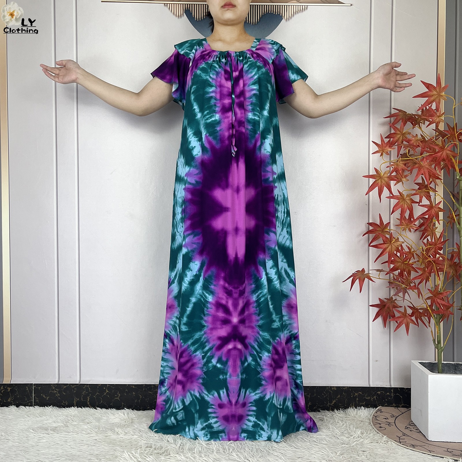 2025 Muslim Cotton Abayas Shor - Ethnic Gown ulasan dan harga