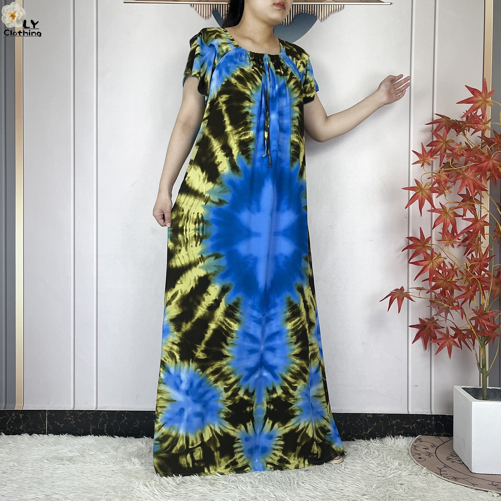 2025 Muslim Cotton Abayas Shor - Ethnic Gown ulasan dan harga