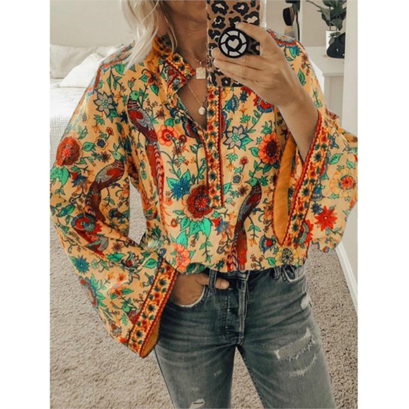 Bohemia Flower Printed Women's - Ethnic Fashion For Ladies ulasan dan harga