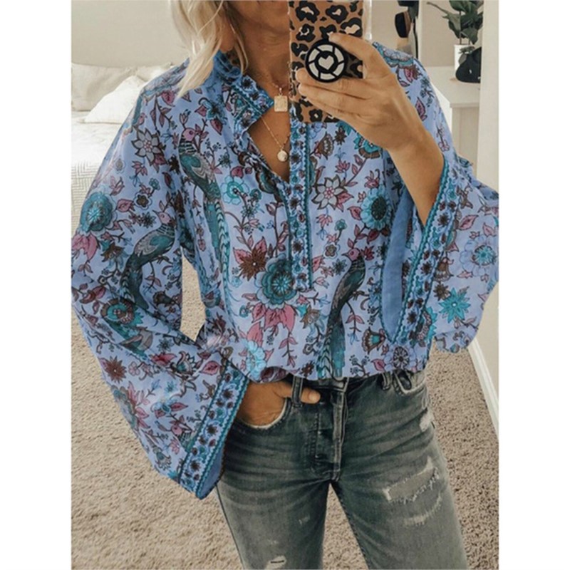 Bohemia Flower Printed Women's - Ethnic Fashion For Ladies ulasan dan harga