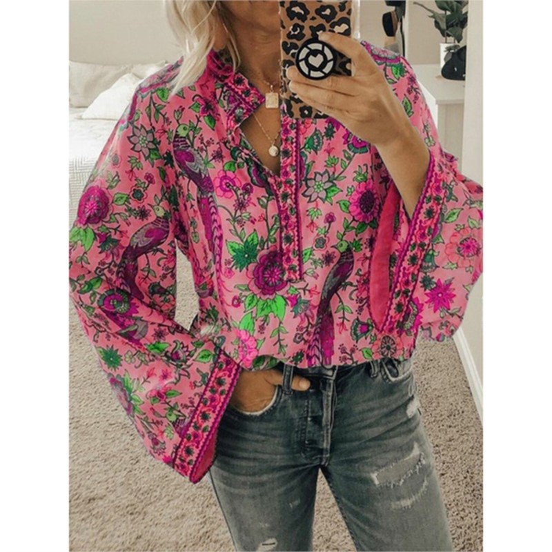 Bohemia Flower Printed Women's - Ethnic Fashion For Ladies ulasan dan harga