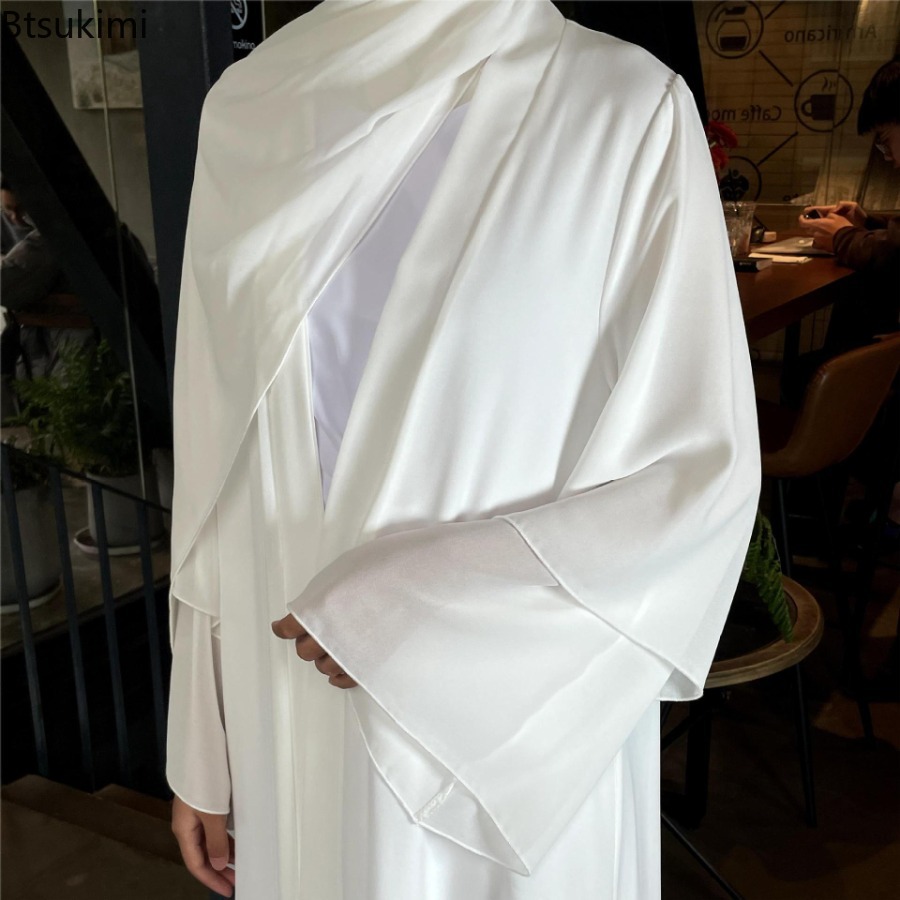 New Chiffon Open Abaya Dubai T - Ethnic Gown ulasan dan harga