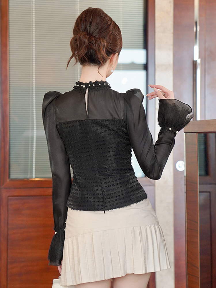 Fake 2-Piece Black Formal Occa - Thai Silk Blouse ulasan dan harga