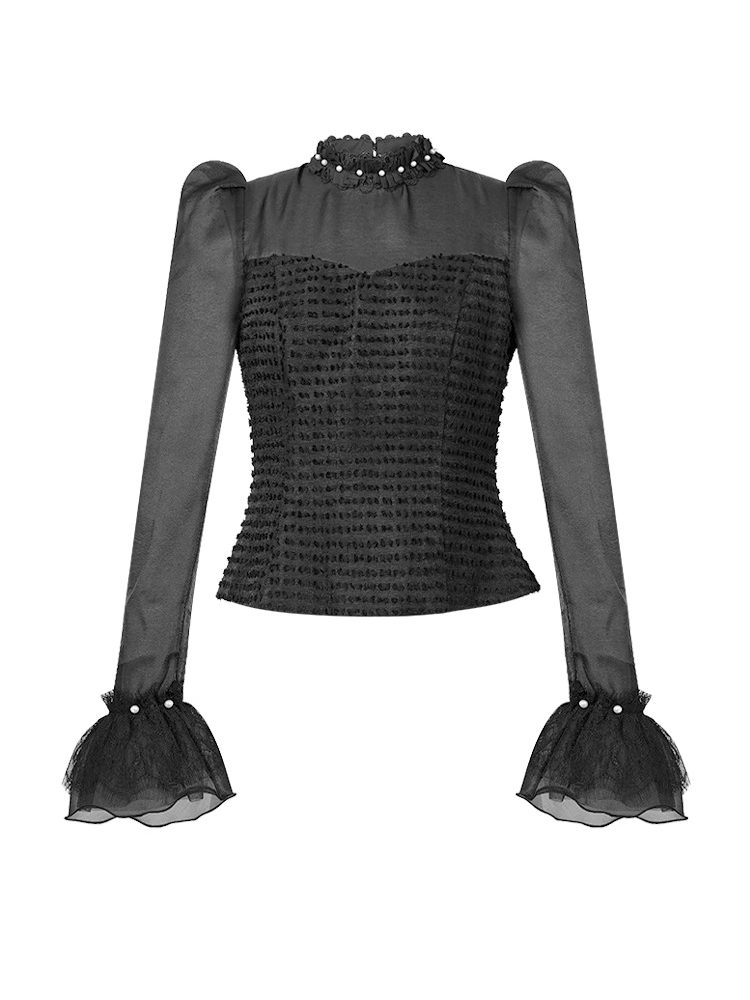 Fake 2-Piece Black Formal Occa - Thai Silk Blouse ulasan dan harga