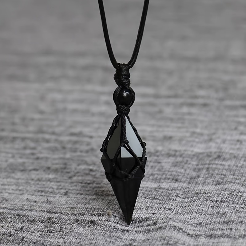 Black Obsidian Arrowhead Cryst - Fashion Ethnic Wear For Men ulasan dan harga
