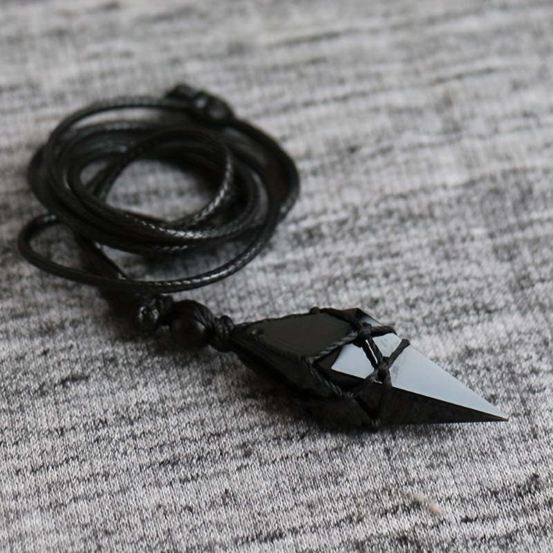 Black Obsidian Arrowhead Cryst - Fashion Ethnic Wear For Men ulasan dan harga