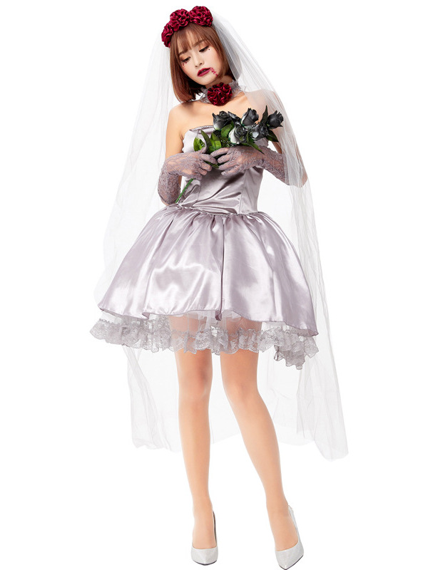 Halloween Adult  Cosplay Ghost - Ethnic Gown ulasan dan harga